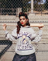 海外取寄 ニューエラ フーディー ロサンゼルス ドジャース ベラ ドーニャ BETTY BOOP HOODIE GRAY