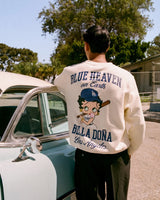 海外取寄 ニューエラ スウェットシャツ ロサンゼルス ドジャース ベラ ドーニャ BETTY BOOP BLUE HEAVEN SWEATSHIRT WHITE