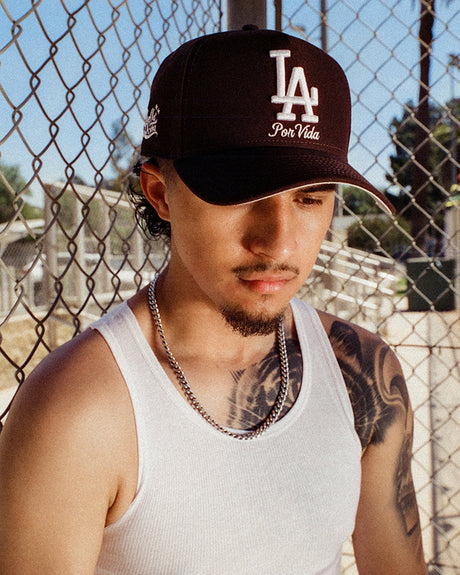 海外取寄 ニューエラ キャップ 9FORTY スナップバック ロサンゼルス ドジャース ベラ ドーニャ POR VIDA A-FRAME SNAPBACK CAP BROWN