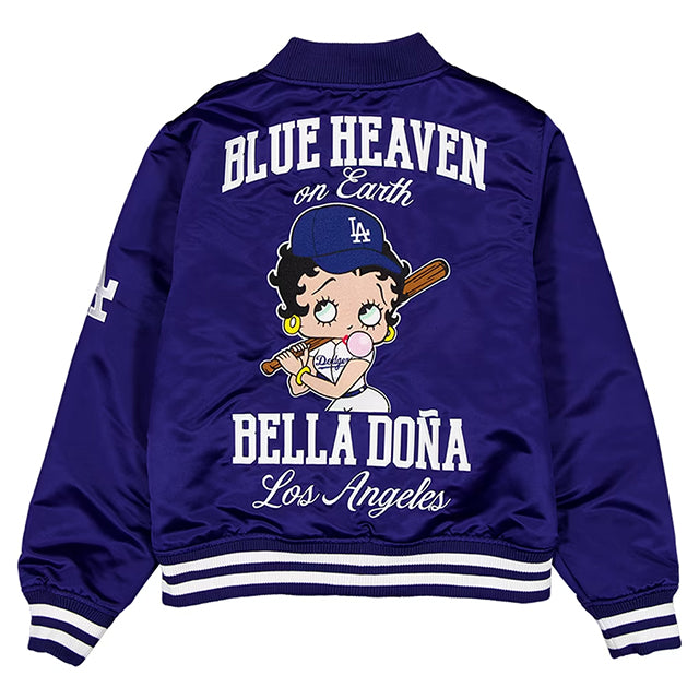 海外取寄 女性用 ニューエラ ジャケット ロサンゼルス ドジャース ベラ ドーニャ WOMEN'S BETTY BOOP FULL-SNAP JACKET ROYAL BLUE