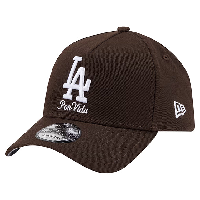 海外取寄 ニューエラ キャップ 9FORTY スナップバック ロサンゼルス ドジャース ベラ ドーニャ POR VIDA A-FRAME SNAPBACK CAP BROWN