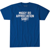 ミゲル ロハスモデル 海外取寄 ロサンゼルス ドジャース Tシャツ APPRECIATION T-SHIRT ROYAL BLUE