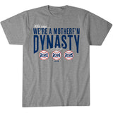 キケ ヘルナンデスモデル 海外取寄 ロサンゼルス ドジャース Tシャツ WE'RE A MOTHER F'N DYNASTY T-SHIRT GREY