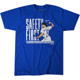 キケ ヘルナンデスモデル 海外取寄 ロサンゼルス ドジャース Tシャツ SAFETY FIRST T-SHIRT ROYAL BLUE