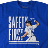 キケ ヘルナンデスモデル 海外取寄 ロサンゼルス ドジャース Tシャツ SAFETY FIRST T-SHIRT ROYAL BLUE