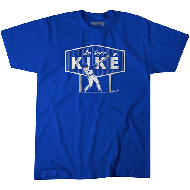 キケ ヘルナンデスモデル 海外取寄 ロサンゼルス ドジャース Tシャツ L.A KIKÉ T-SHIRT ROYAL BLUE