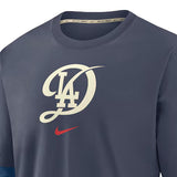 海外取寄 ナイキ プルオーバースウェット ロサンゼルス ドジャース MLB 2024 CITY CONNECT AUTHENTIC COLLECTION PLAYER TRI-BLEND PULL OVER SWEATSHIRT NAVY