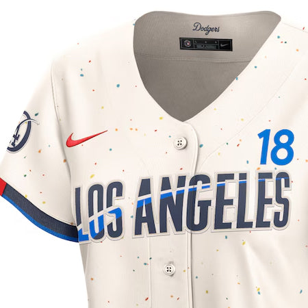 海外取寄 山本由伸モデル 女性用 NIKE ナイキ レプリカユニフォーム ロサンゼルス ドジャース MLB WOMEN'S 2024 CITY CONNECT LIMITED PLAYER REPLICA COOL BASE JERSEY CREAM