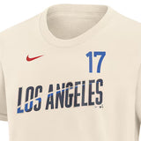 海外取寄 子供用 大谷翔平モデル NIKE Tシャツ ロサンゼルス ドジャース YOUTH 2024 CITY CONNECT FUSE PLAYER NAME&NUMBER T-SHIRT CREAM