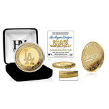 2026 ゴールドコレクション 海外取寄 記念コイン ロサンゼルス ドジャース HIGHLAND MINT 2026 MLB GOLD COLLECTION BANNER RAISING CEREMONY GOLD COIN