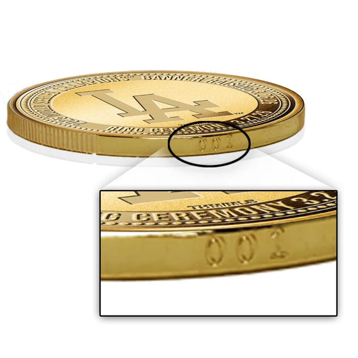2026 ゴールドコレクション 海外取寄 記念コイン ロサンゼルス ドジャース HIGHLAND MINT 2026 MLB GOLD COLLECTION BANNER RAISING CEREMONY GOLD COIN