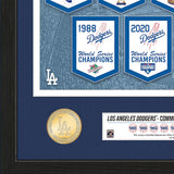 2026 ゴールドコレクション 海外取寄 額入りコラージュフレーム ロサンゼルス ドジャース NINE-TIME WORLD SERIES CHAMPIONS BANNER BRONZE COIN PHOTO MINT