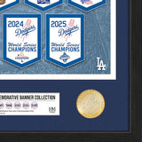 2026 ゴールドコレクション 海外取寄 額入りコラージュフレーム ロサンゼルス ドジャース NINE-TIME WORLD SERIES CHAMPIONS BANNER BRONZE COIN PHOTO MINT