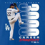 クレイトン カーショウモデル 海外取寄 MLB 3,000奪三振記念Tシャツ