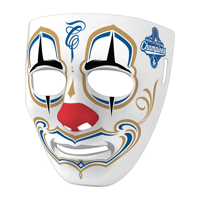 2025 ワールドシリーズチャンピオン ロサンゼルス ドジャース 海外取寄 マスク MISTER CARTOON CROWN MASK STADIUM EDITION 2025 WORLD SERIES CHAMPIONS WHITE
