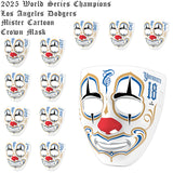 2025 ワールドシリーズチャンピオン ロサンゼルス ドジャース 海外取寄 マスク MISTER CARTOON CROWN MASK STADIUM EDITION 2025 WORLD SERIES CHAMPIONS NAME&NUMBER