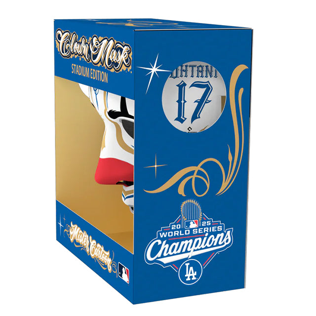 2025 ワールドシリーズチャンピオン ロサンゼルス ドジャース 海外取寄 マスク MISTER CARTOON CROWN MASK STADIUM EDITION 2025 WORLD SERIES CHAMPIONS NAME&NUMBER