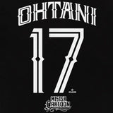 大谷翔平モデル Tシャツ 海外取寄 ロサンゼルス ドジャース MISTER CARTOON NAME&NUMBER T-SHIRT BLACK