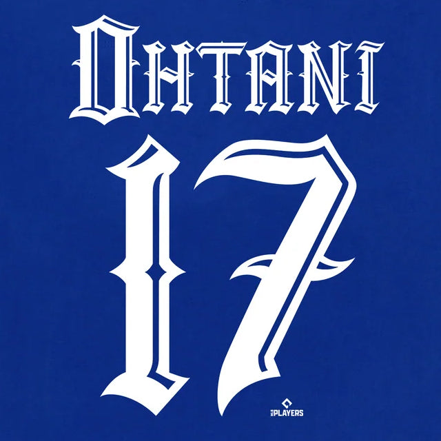 大谷翔平モデル Tシャツ 海外取寄 ロサンゼルス ドジャース MISTER CARTOON NAME&NUMBER T-SHIRT ROYAL BLUE