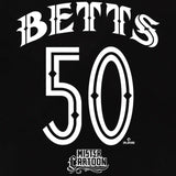 ムーキー ベッツモデル Tシャツ 海外取寄 ロサンゼルス ドジャース MISTER CARTOON NAME&NUMBER T-SHIRT BLACK