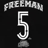 フレディ フリーマンモデル Tシャツ 海外取寄 ロサンゼルス ドジャース MISTER CARTOON NAME&NUMBER T-SHIRT BLACK