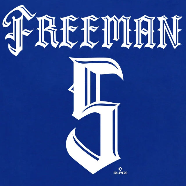 フレディ フリーマンモデル Tシャツ 海外取寄 ロサンゼルス ドジャース MISTER CARTOON NAME&NUMBER T-SHIRT ROYAL BLUE