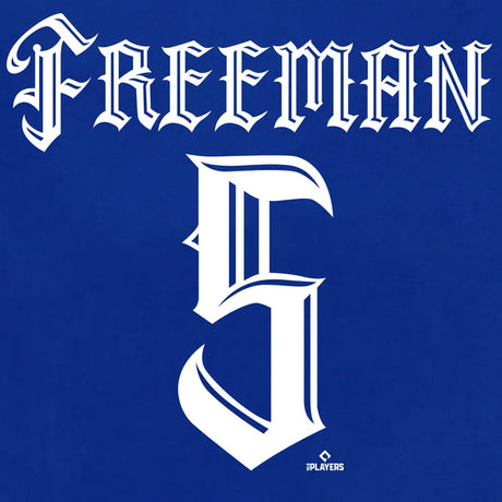 フレディ フリーマンモデル Tシャツ 海外取寄 ロサンゼルス ドジャース MISTER CARTOON NAME&NUMBER T-SHIRT ROYAL BLUE