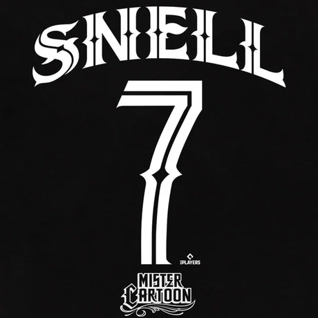 ブレイク スネルモデル Tシャツ 海外取寄 ロサンゼルス ドジャース MISTER CARTOON NAME&NUMBER T-SHIRT BLACK