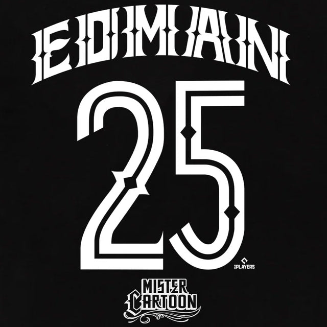 トミー エドマンモデル Tシャツ 海外取寄 ロサンゼルス ドジャース MISTER CARTOON NAME&NUMBER T-SHIRT BLACK