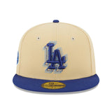 ニューエラ 59FIFTY ロサンゼルス ドジャース ILLUSION SIDE-PATCH CREAM ROYAL BLUE