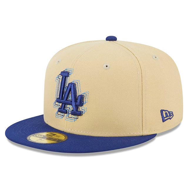 ニューエラ 59FIFTY ロサンゼルス ドジャース ILLUSION SIDE-PATCH CREAM ROYAL BLUE