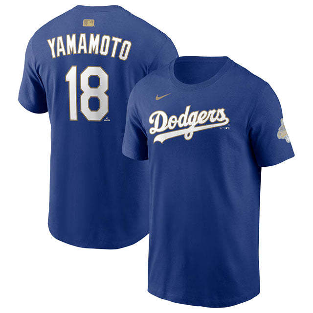 正規品　ナイキ　ドジャース　山本　Lサイズ 2026 ゴールドコレクション 山本由伸モデル NIKE Tシャツ ロサンゼルス