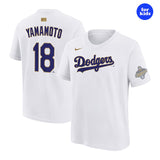 2026 ゴールドコレクション 山本由伸モデル 子供用 NIKE Tシャツ ロサンゼルス ドジャース