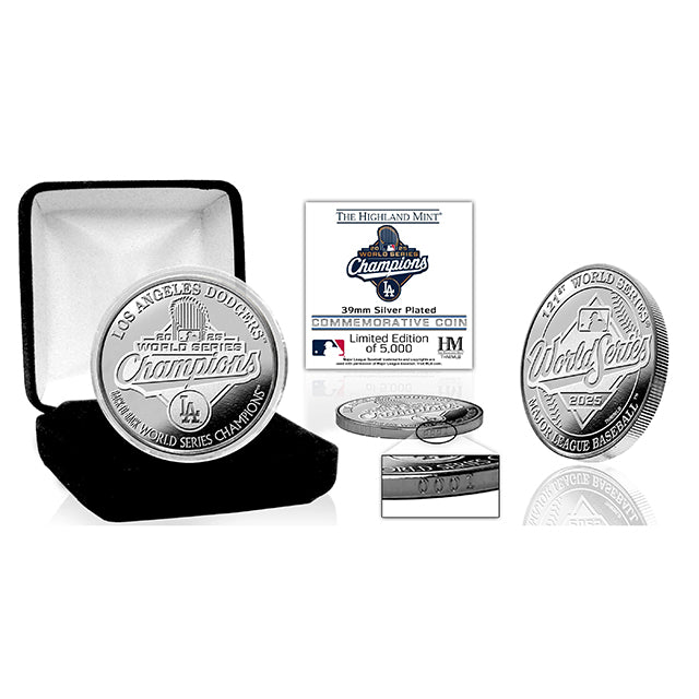 2025 ワールドシリーズチャンピオンモデル 海外取寄 記念コイン ロサンゼルス ドジャース HIGHLAND MINT SILVER COIN