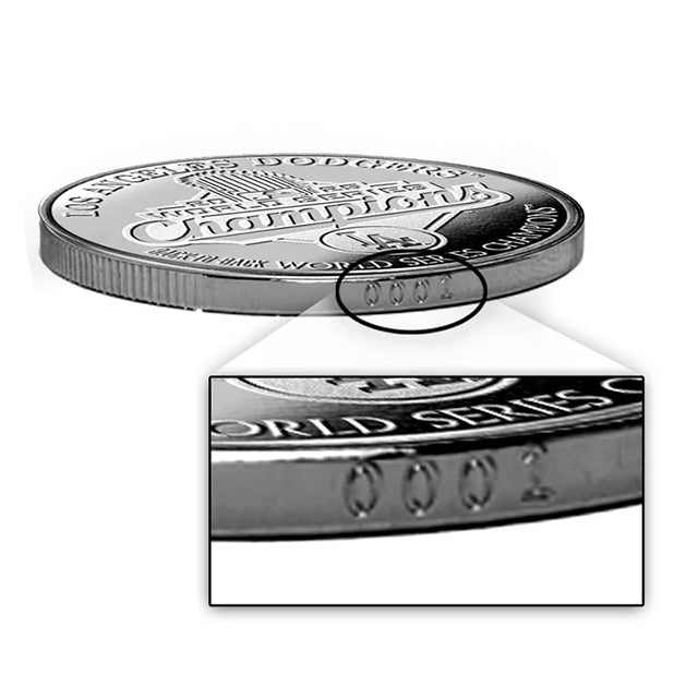2025 ワールドシリーズチャンピオンモデル 海外取寄 記念コイン ロサンゼルス ドジャース HIGHLAND MINT SILVER COIN