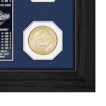 2025 ワールドシリーズチャンピオンモデル 海外取寄 額入りコラージュフレーム ロサンゼルス ドジャース