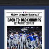 2025 ワールドシリーズチャンピオンモデル 海外取寄 額入りコラージュフレーム ロサンゼルス ドジャース 2025 WORLD SERIES CHAMPIONS FRONT PAGE NEWS COVER BRONZE COIN PHOTO MINT