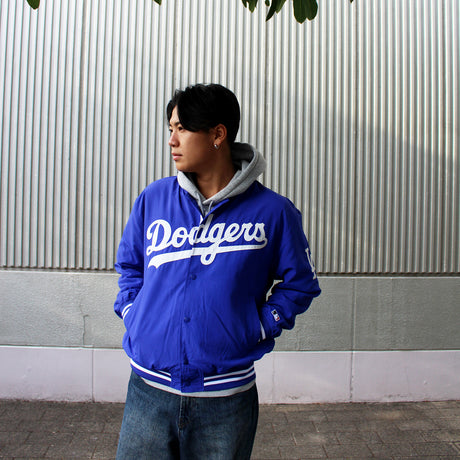 ファナティクス ジャケット ロサンゼルス ドジャース FANATICS STANDARD LOGO SATIN JACKET ROYAL BLUE