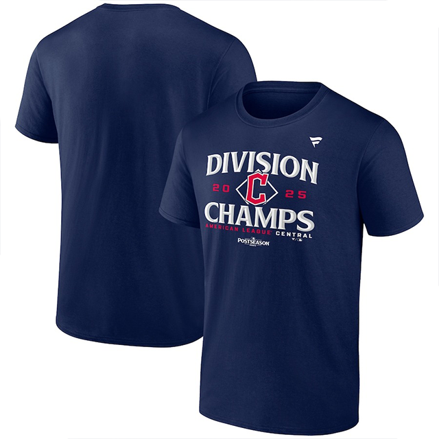 2025 アメリカンリーグ中地区チャンピオン ロッカールームモデル 海外取寄 Tシャツ クリーブランド ガーディアンズ MLB 2025 AL CENTRAL DIVISION CHAMPIONS LOCKER ROOM T-SHIRTS NAVY