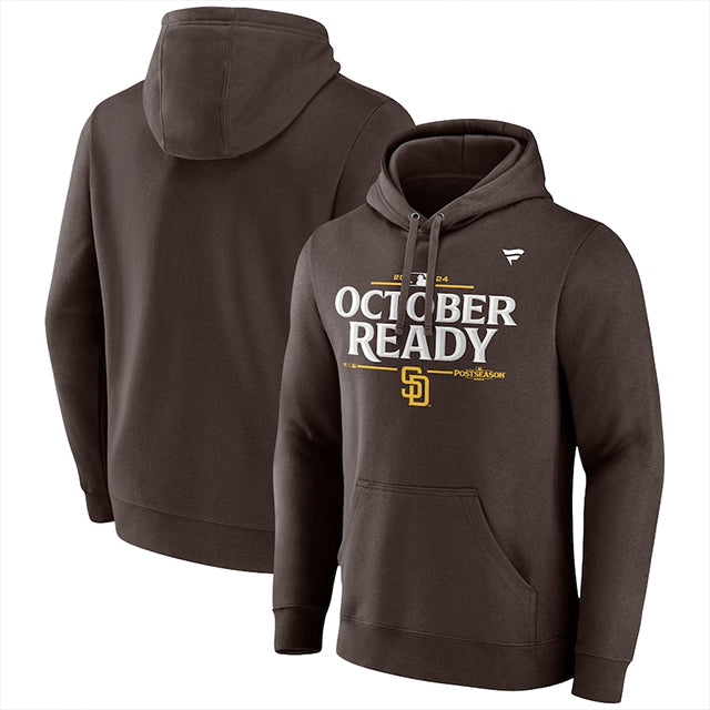 2024 ポストシーズン ロッカールームモデル 海外取寄 プルオーバーフーディー サンディエゴ パドレス POSTSEASON LOCKER ROOM PULL OVER HOODIE BROWN