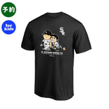 6/18締切・予約販売 子供用 村上宗隆・西田陸浮モデル ファナティクス Tシャツ シカゴ ホワイトソックス SOUTHSIDE SAMURAI T-SHIRT BLACK