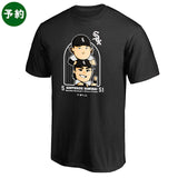 6/18締切・予約販売 村上宗隆・西田陸浮モデル ファナティクス Tシャツ シカゴ ホワイトソックス BROMANCE SOUTHSIDE SAMURAI T-SHIRT BLACK
