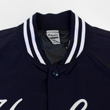 ファナティクス ジャケット ニューヨーク ヤンキース FANATICS STANDARD LOGO SATIN JACKET NAVY