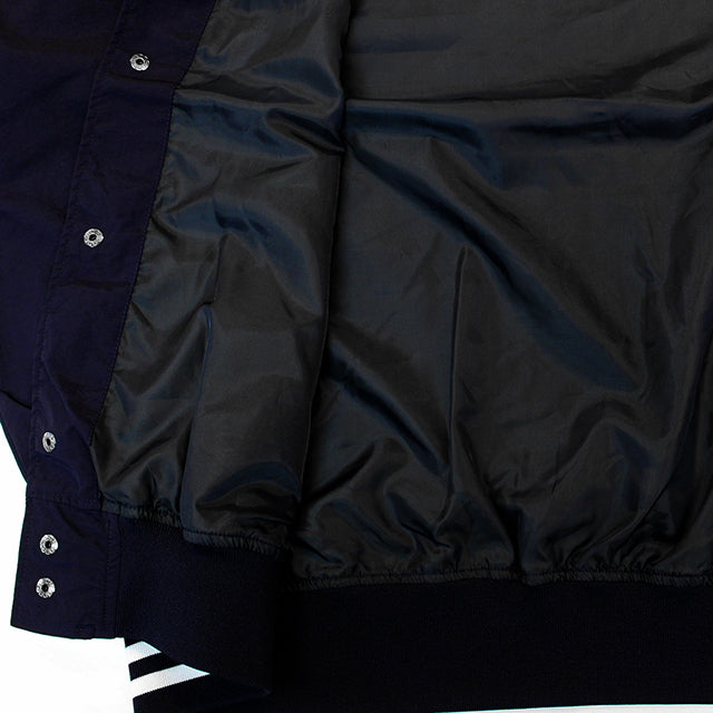 ファナティクス ジャケット ニューヨーク ヤンキース FANATICS STANDARD LOGO SATIN JACKET NAVY