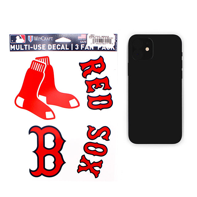 ウィンクラフト ステッカー ボストン レッドソックス MLB PERFECT CUT DECAL 3 PACK