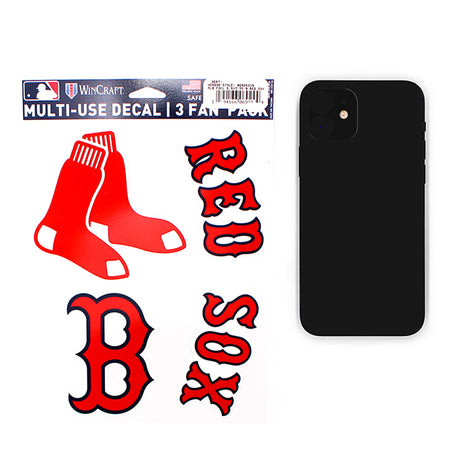 ウィンクラフト ステッカー ボストン レッドソックス MLB PERFECT CUT DECAL 3 PACK