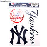 ウィンクラフト ステッカー 二ューヨーク ヤンキース MLB PERFECT CUT DECAL 3 PACK