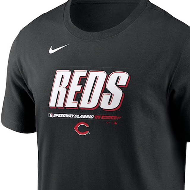海外取寄 ナイキ 2025 スピードウェイ・クラシックモデル Tシャツ シンシナティ レッズ 2025 MLB SPEEDWAY CLASSIC WORDMARK T-SHIRT BLACK