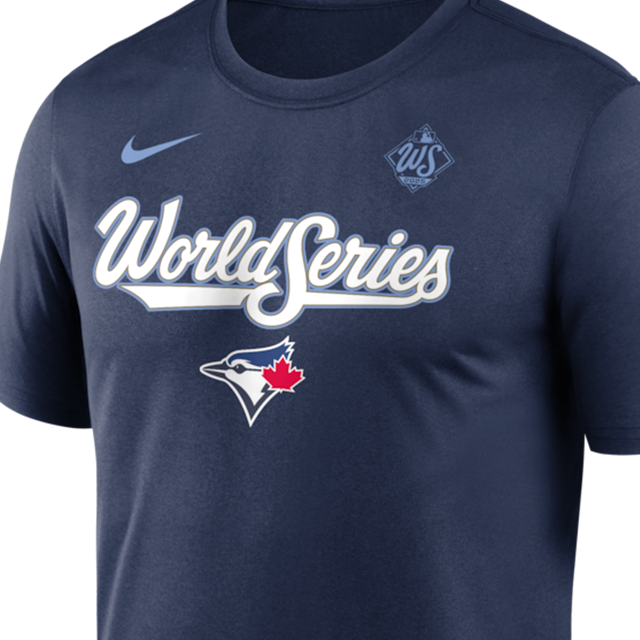 2025 ワールドシリーズモデル 海外取寄 ナイキ Tシャツ トロント ブルージェイズ MLB 2025 WORLD SERIES AUTHENTIC COLLECTION LEGEND DRI-FIT T-SHIRT NAVY