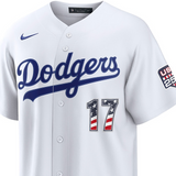 大谷翔平モデル 海外取寄 ナイキ USA 独立記念日 レプリカユニフォーム ロサンゼルス ドジャース 2026 MLB 250 FOURTH OF JULY HOME STADIUM JERSEY WHITE